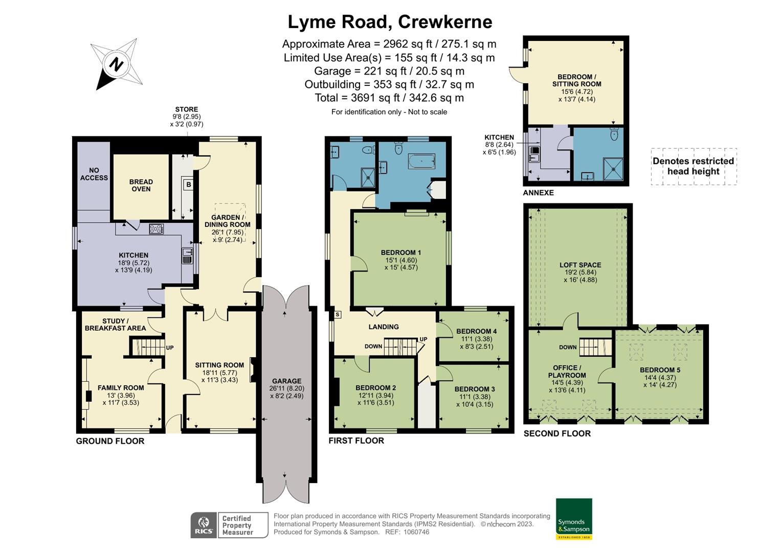 Property details for Lyme Road, Crewkerne, Somerset. Guide Price £